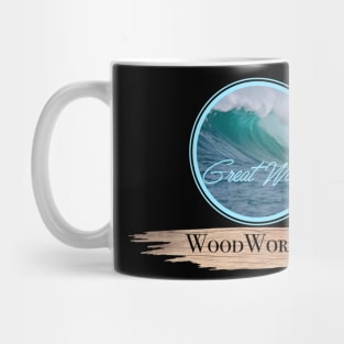 Great Wave Woodworking Mug